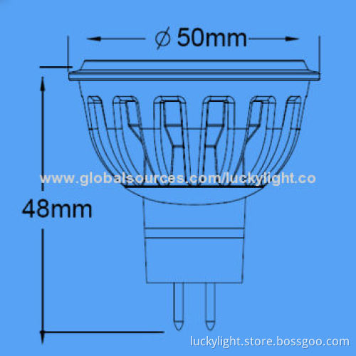 6W SMD LED Pin Spotlight , 85-265V AC Input Voltage, Epistar, Epileds and Bridgelux LED Chips
